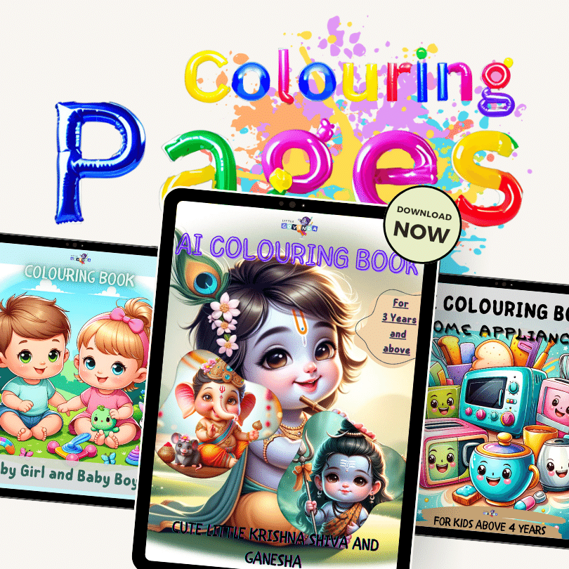 Little Govinda Colouring Pages